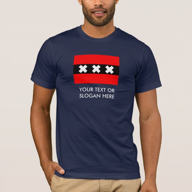 Camiseta Bandeira de Amsterdão (Frente)