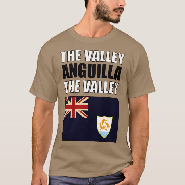 Camiseta Bandeira de Anguilla (Frente)