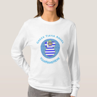 Camiseta Bandeira de Anjo Loira Grega Personalizada