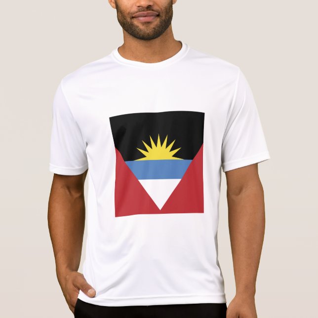 Camiseta Bandeira de Antígua e Barbuda (Frente)