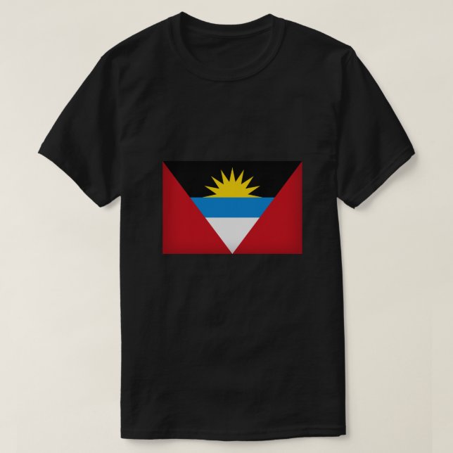 Camiseta Bandeira de Antígua e Barbuda (Frente do Design)