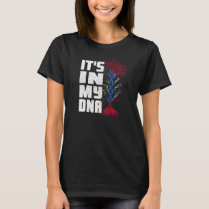 Camiseta Bandeira de Antígua e Barbuda Está no meu Dna Patr