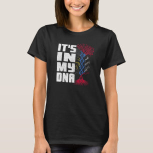Camiseta Bandeira de Antígua e Barbuda Está no meu Dna Patr