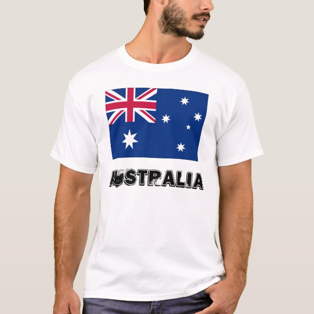 Camiseta Bandeira de Austrália (Frente)