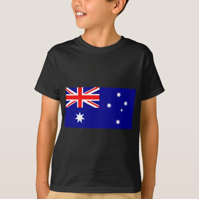 Camiseta Bandeira de Austrália - bandeira australiana (Frente)
