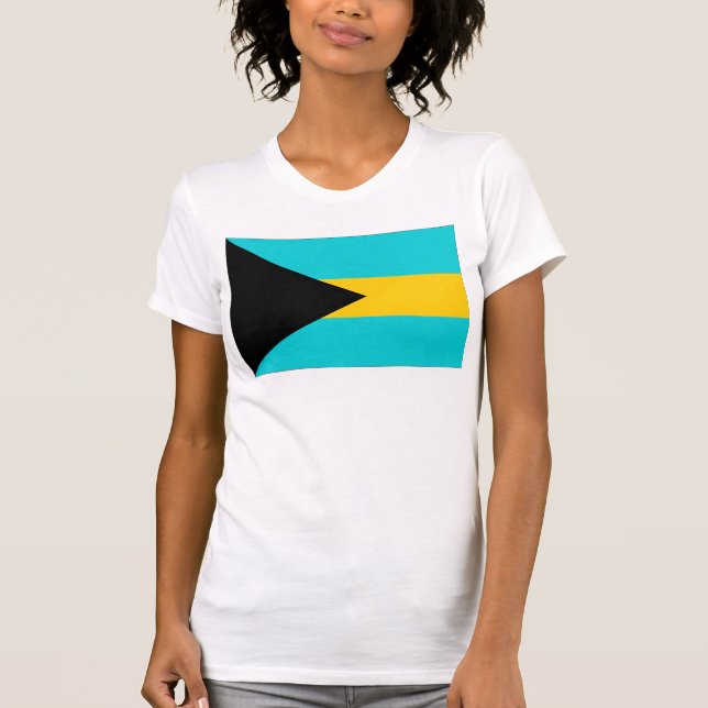 Camiseta Bandeira de Bahamas (Frente)