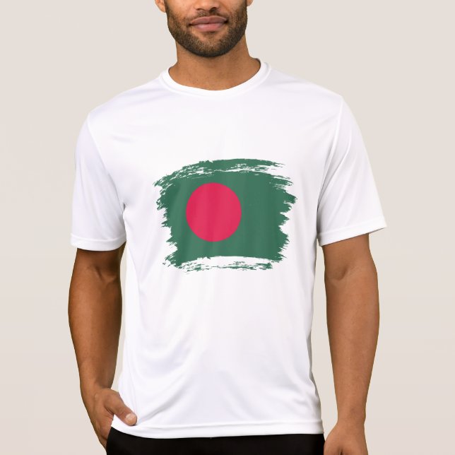 Camiseta bandeira de Bangladesh (Frente)