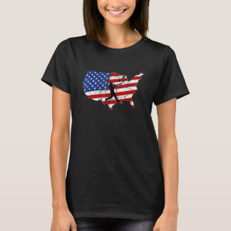 Camiseta Bandeira De Baseball Nos Eua Para Jogadores De Bas