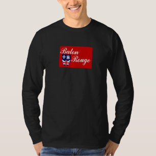Camiseta Bandeira de Baton Rouge Louisiana  