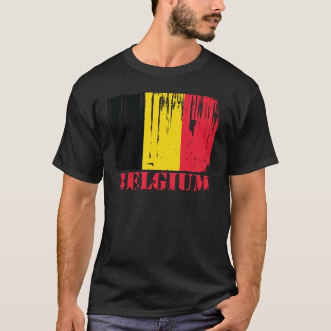 Camiseta Bandeira de Bélgica (Frente)