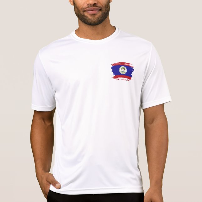Camiseta bandeira de Belize (Frente)