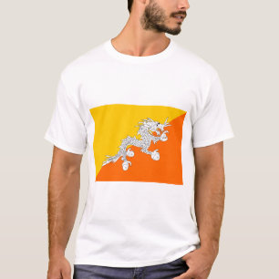 Camiseta Bandeira de Bhutan