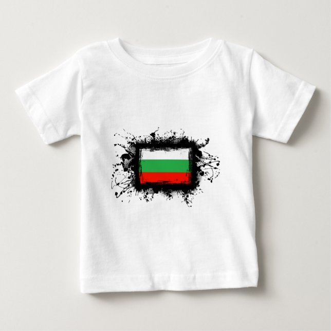 Camiseta Bandeira de Bulgária (Frente)