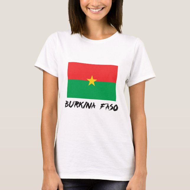 Camiseta Bandeira de Burkina Faso (Frente)