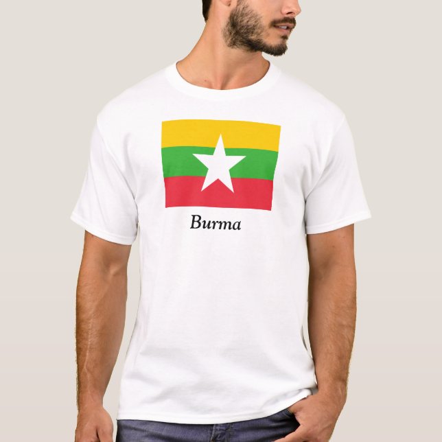 Camiseta Bandeira de Burma (Frente)