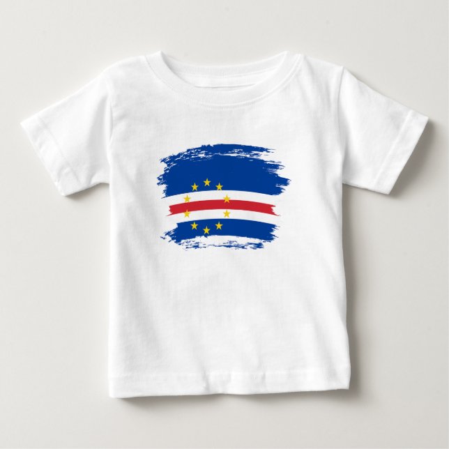 Camiseta Bandeira de Cabo Verde (Frente)