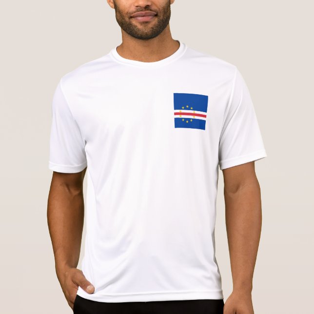 Camiseta Bandeira de Cabo Verde (Frente)