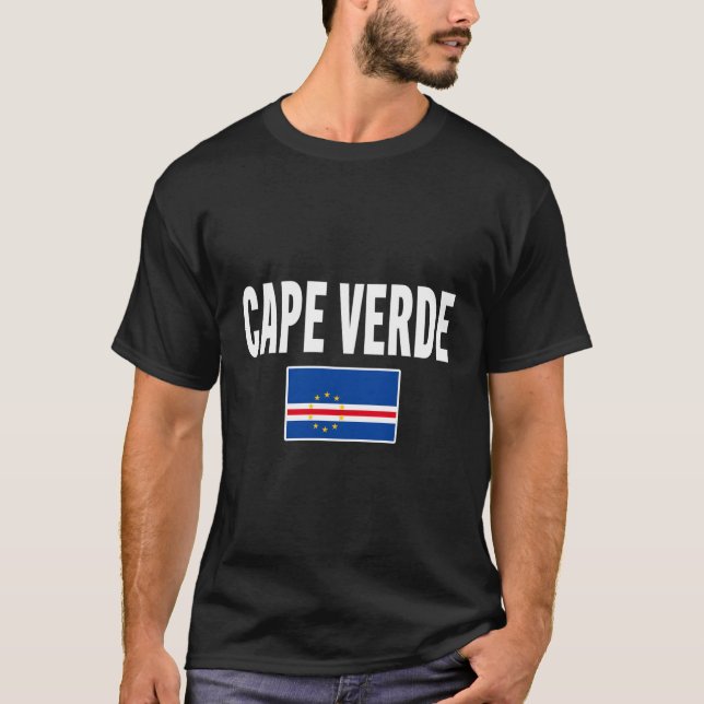 Camiseta Bandeira de Cabo Verde (Frente)