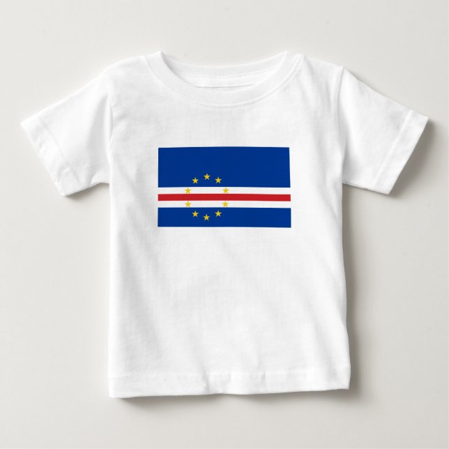 Camiseta Bandeira de Cabo Verde (Frente)