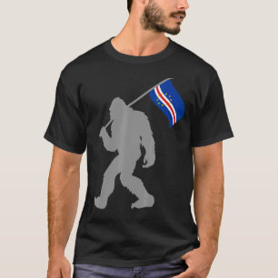 Camiseta Bandeira De Cabo Verde Ou Cabo Verde Na Bandeira D