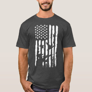 Camiseta Bandeira de caça americana desapontada
