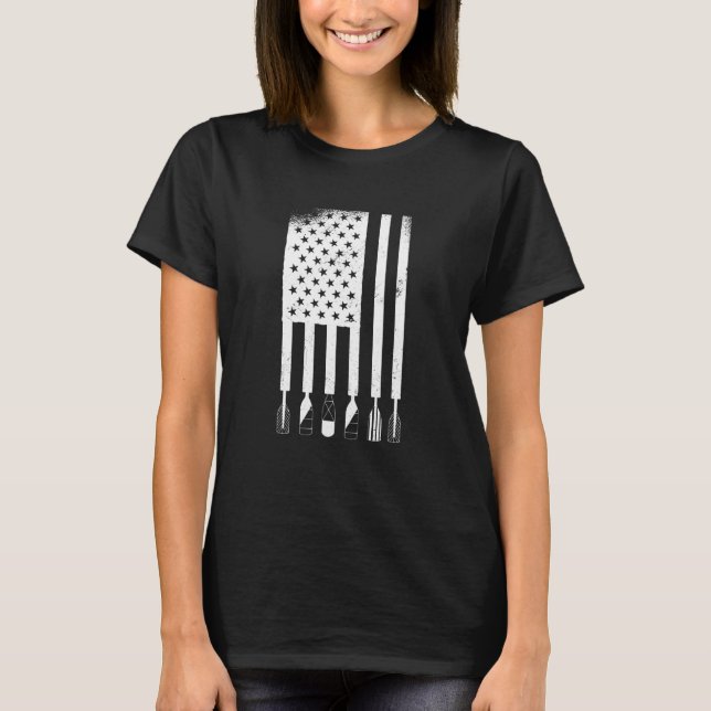 Camiseta Bandeira de Caiaque de Pesca Caiaque (Frente)