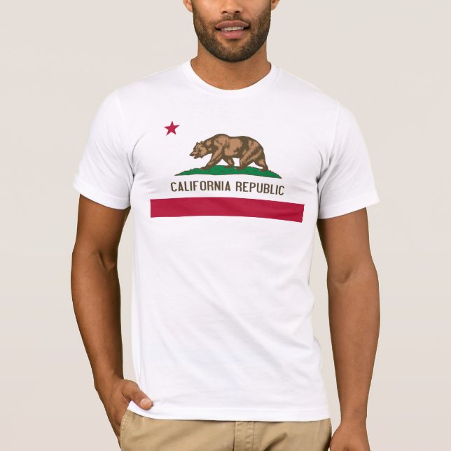 Camiseta Bandeira de Califórnia (Frente)