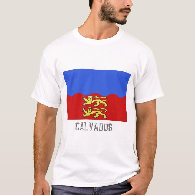 Camiseta Bandeira de Calvados com nome (Frente)