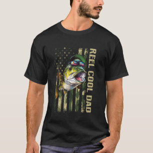 Camiseta Bandeira de Camuflagem de Pesca do Dia dos Pais Su