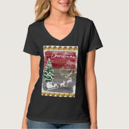 Camiseta Bandeira de Casa de Natal Vintage