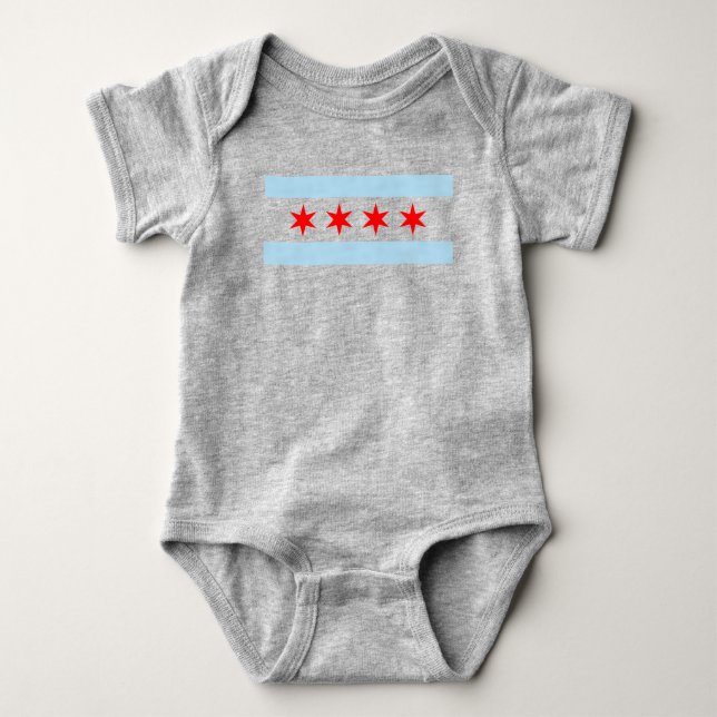 Camiseta Bandeira de Chicago (Frente)