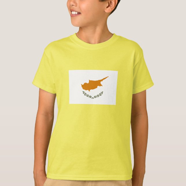 Camiseta Bandeira de Chipre (Frente)