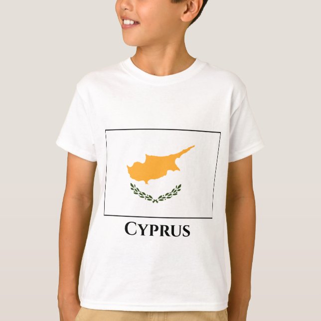 Camiseta Bandeira de Chipre (Frente)