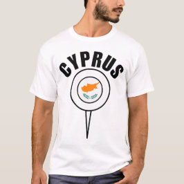 Camiseta bandeira de Chipre
