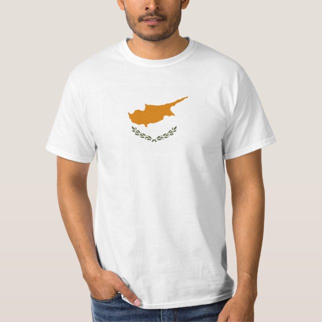 Camiseta Bandeira de Chipre (Frente)