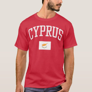 Camiseta Bandeira de Chipre Ame sua garota Cory