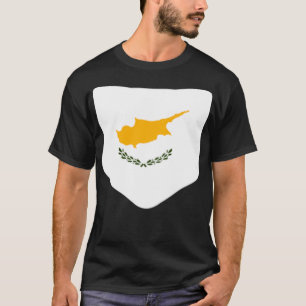 Camiseta Bandeira de Chipre com Pocket Pullo de Bandeira Ci