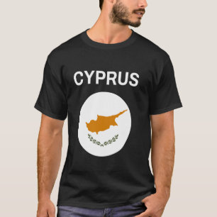 Camiseta Bandeira de Chipre Moderna