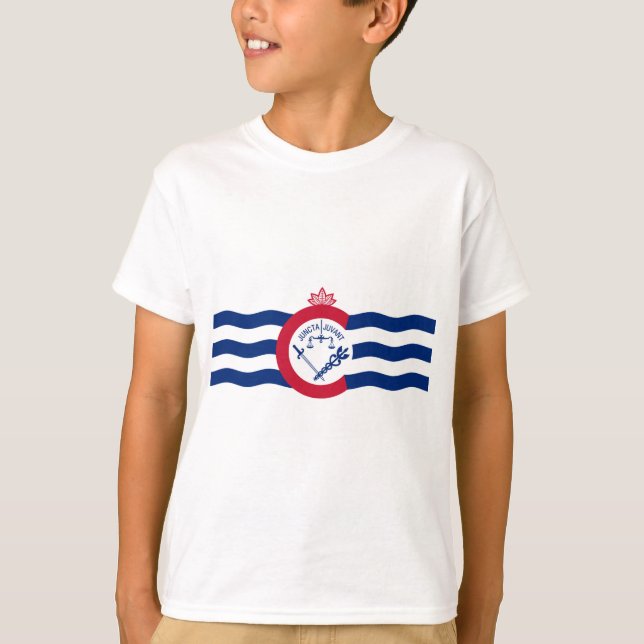 Camiseta Bandeira de Cincinnati (Ohio) (Frente)