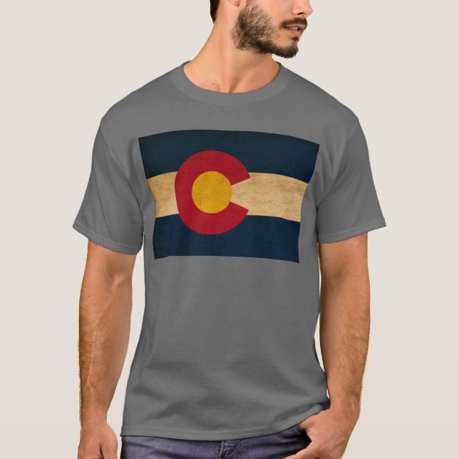 Camiseta Bandeira de Colorado (Frente)