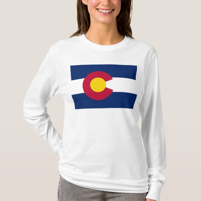 Camiseta Bandeira de Colorado (Frente)