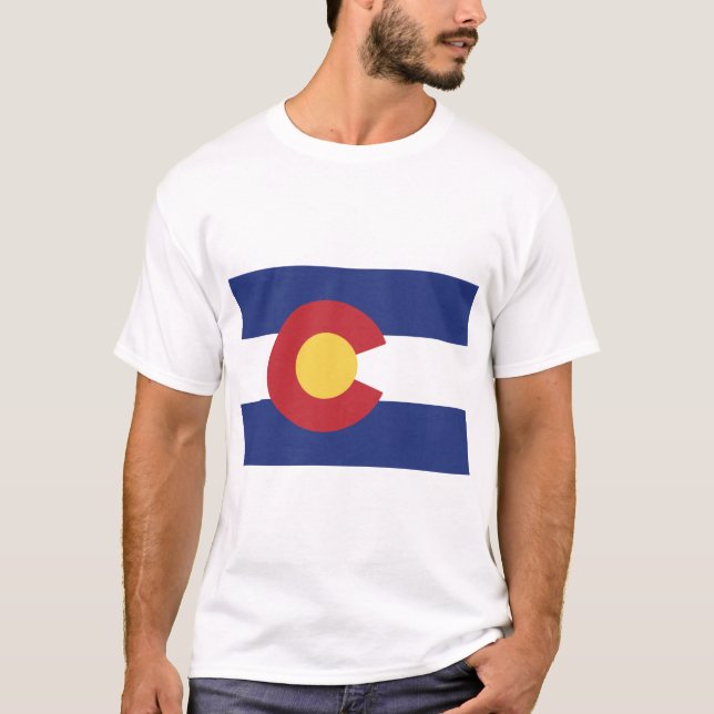 Camiseta Bandeira de Colorado (Frente)