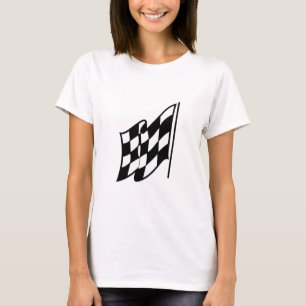 Camiseta Bandeira de competência Checkered