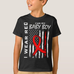 Camiseta Bandeira de Conscientização sobre Doenças Cardíaca