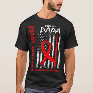 Camiseta Bandeira de Conscientização sobre Doenças Cardíaca