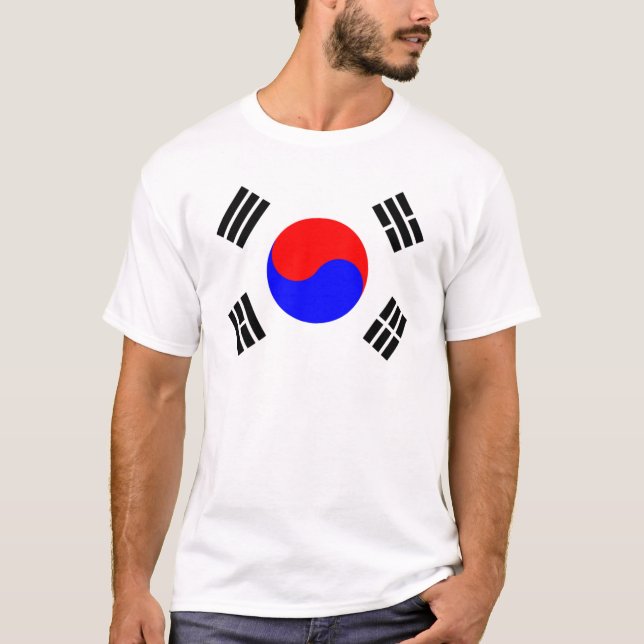 Camiseta Bandeira de Coreia do Sul (Frente)