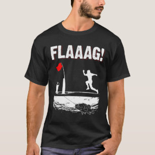 Camiseta Bandeira de corrida de Ice Fishing Tip para bandei