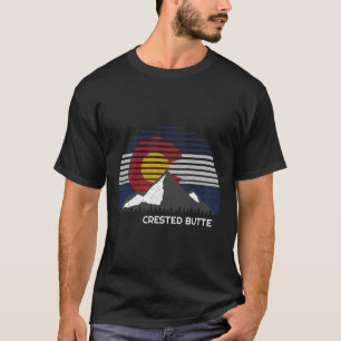 Camiseta Bandeira de Crested Butte Colorado