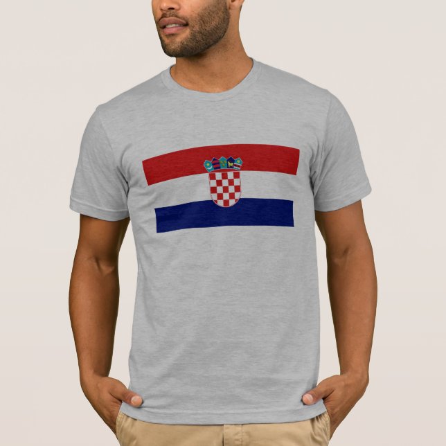 Camiseta Bandeira de Croatia (Frente)