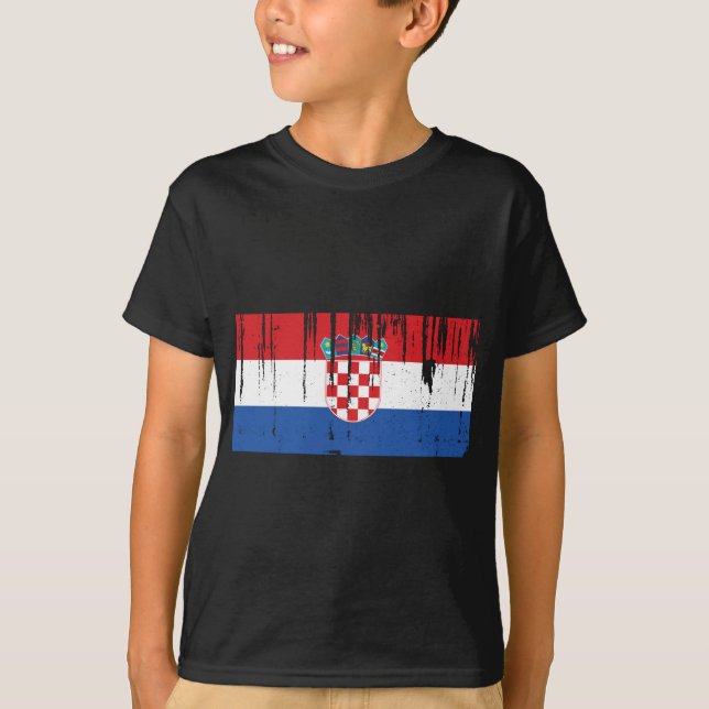 Camiseta Bandeira de Croatia (Frente)